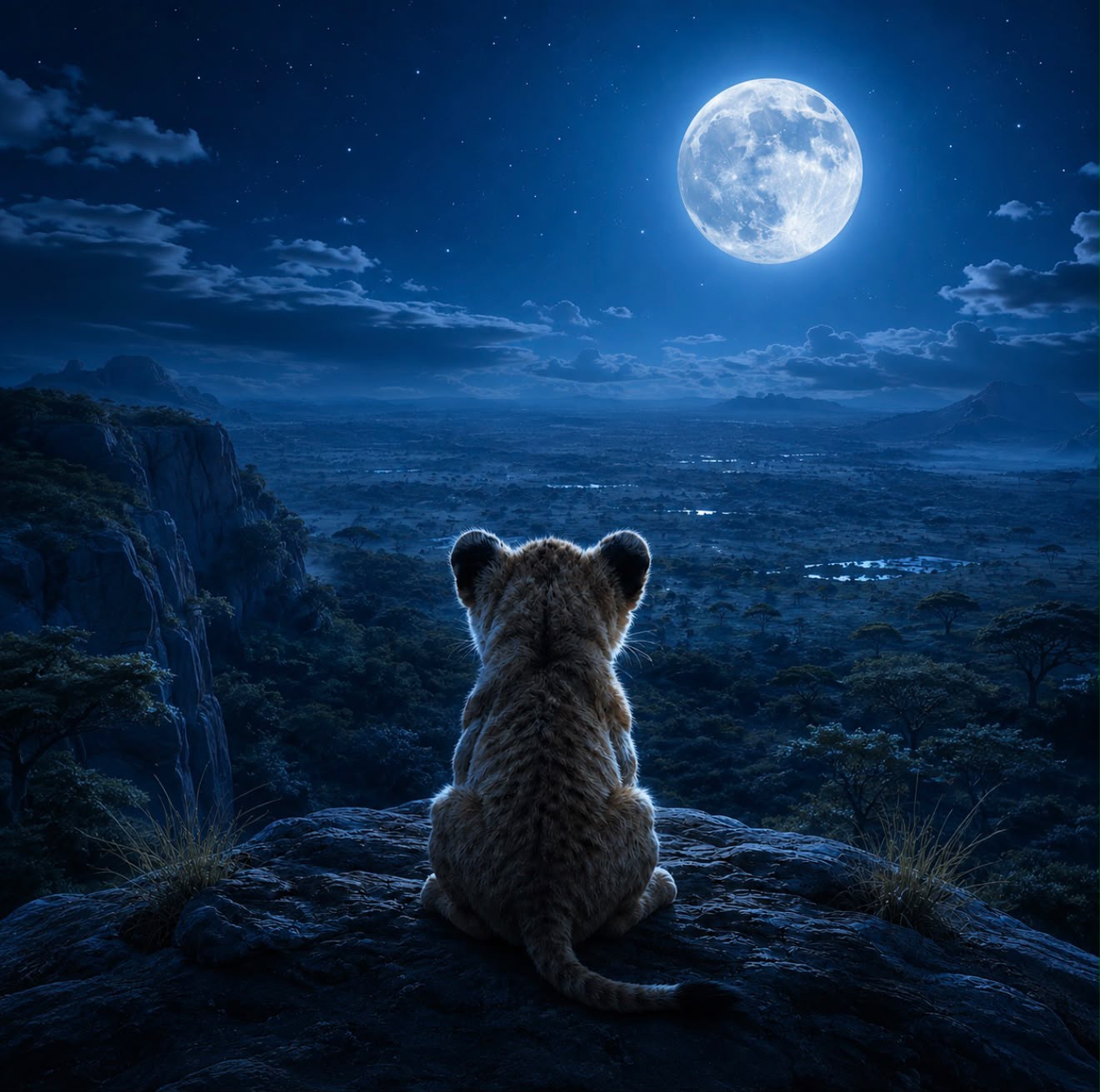 Kio under a full moon