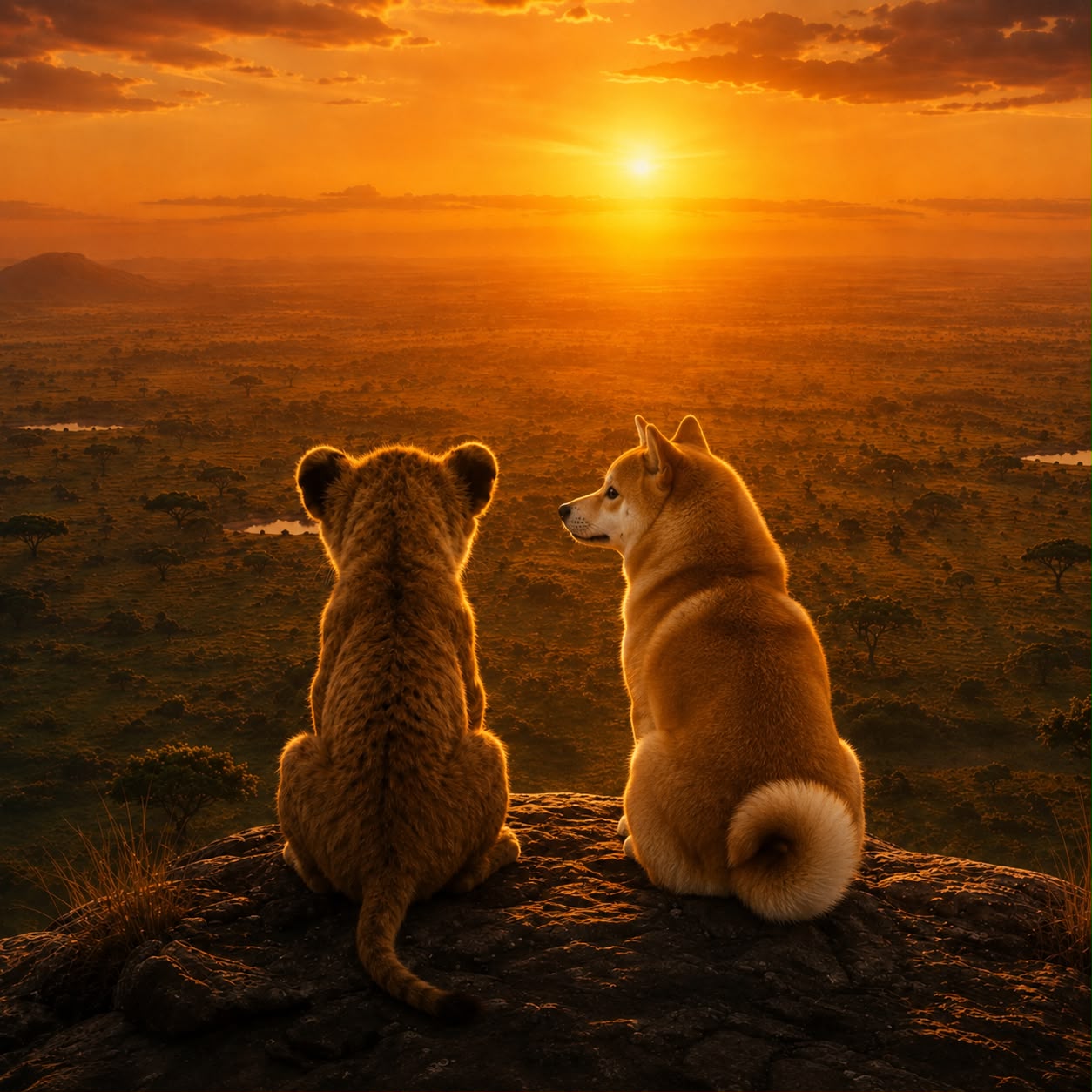 Kio and a Shiba